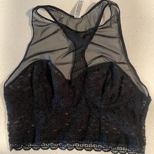 Xs small free people crop lace top